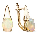 Серьги из красного золота с опалами