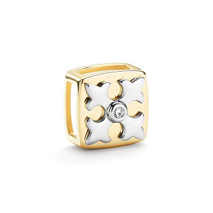 Подвеска из желтого золота с бриллиантом