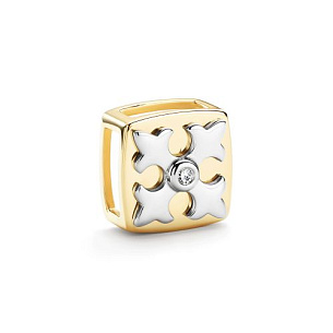 Подвеска из желтого золота с бриллиантом