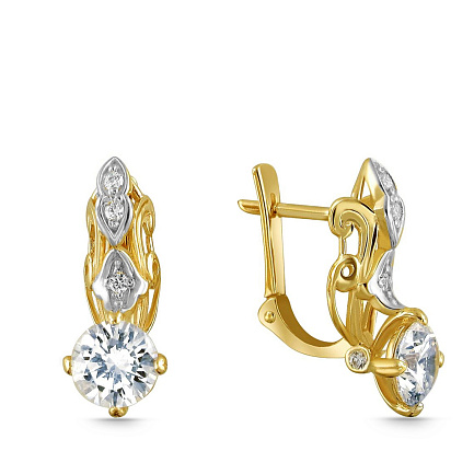 Серьги из желтого золота