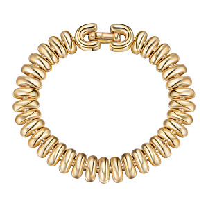 Браслет декоративный из серебра с позолотой