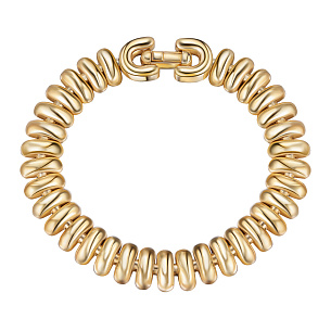 Браслет декоративный из серебра с позолотой