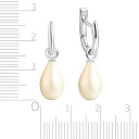 Серьги из белого золота с жемчугом