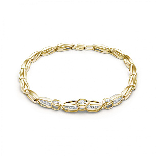 Браслет из золота с бриллиантом