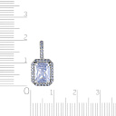 Подвеска из серебра с фианитом