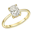 Кольцо из желтого золота с бриллиантом