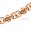 Браслет ручной работы из красного золота, плетение кавай