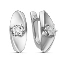 Серьги из белого золота с бриллиантами