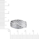 Кольцо из серебра с фианитом