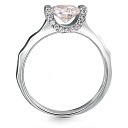 Кольцо из серебра с фианитом