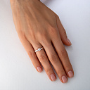 Кольцо из белого золота с бриллиантом