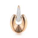 Подвеска из красного золота с фианитом