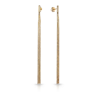 Пусеты из серебра с золочением