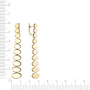 Серьги с английским замком из серебра с позолотой