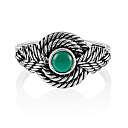 Кольцо из серебра с ониксом