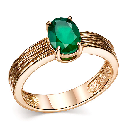 Кольцо из серебра с агатом