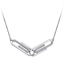 Колье из серебра с фианитами