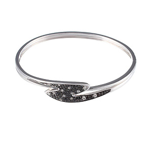 Браслет декоративный из белого золота с бриллиантами