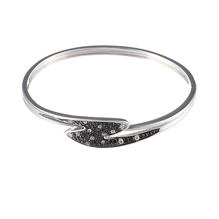 Браслет декоративный из белого золота с бриллиантами