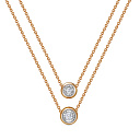 Колье из красного золота с бриллиантами