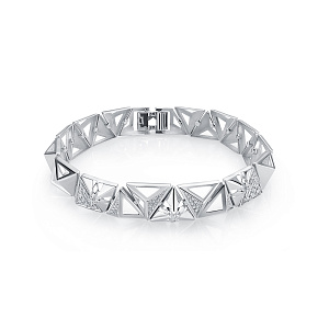 Браслет из белого золота с бриллиантами