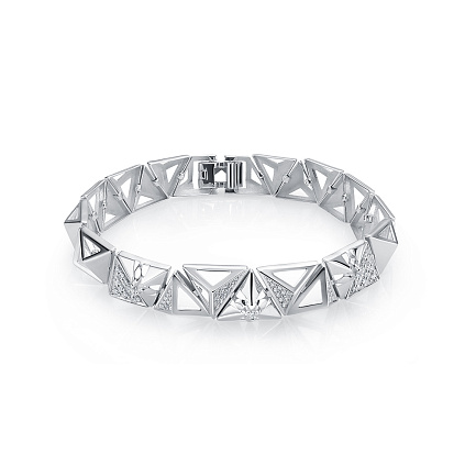 Браслет из белого золота с бриллиантами