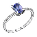 Кольцо из белого золота