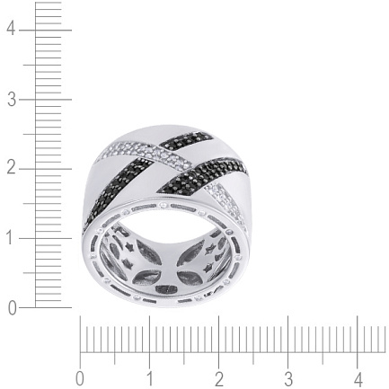 Кольцо из серебра с фианитом