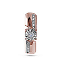 Подвеска из красного золота с бриллиантами