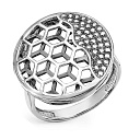 Кольцо из серебра с фианитами