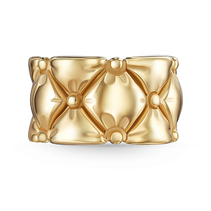 Кольцо из серебра с позолотой