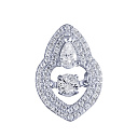 Подвеска из серебра с фианитом