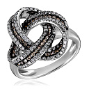 Кольцо из белого золота с бриллиантами