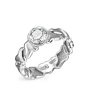 Кольцо из белого золота с бриллиантом