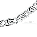 Цепь автомат из серебра, плетение двойная спираль