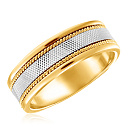 Кольцо обручальное из желтого золота