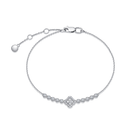 Браслет из белого золота с бриллиантами