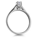 Кольцо из белого золота с бриллиантом