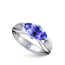 Кольцо из белого золота