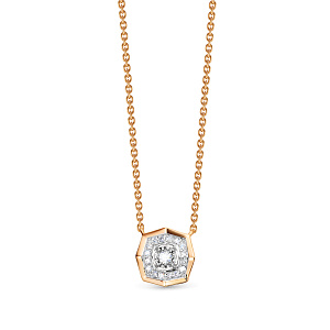 Колье из красного золота с бриллиантами