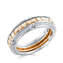 Кольцо из белого золота с бриллиантами