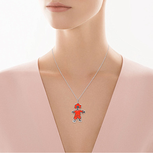 Подвеска из серебра с эмалью