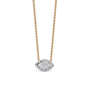 Колье из красного золота с бриллиантами