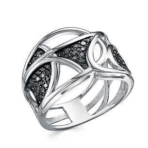 Кольцо из белого золота с бриллиантом