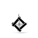 Подвеска из серебра с фианитом