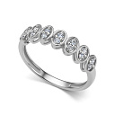 Кольцо из белого золота с бриллиантами