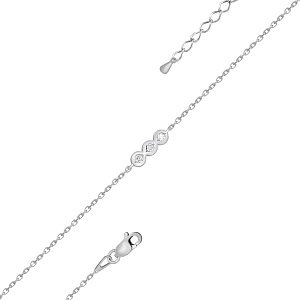 Браслет из белого золота с бриллиантами