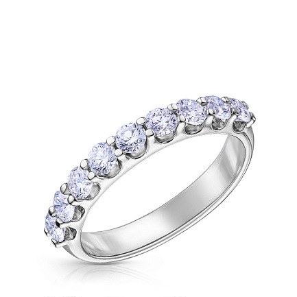 Кольцо из белого золота с бриллиантами