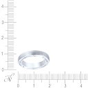 Кольцо обручальное из белого золота с бриллиантами