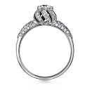 Кольцо из белого золота с бриллиантами